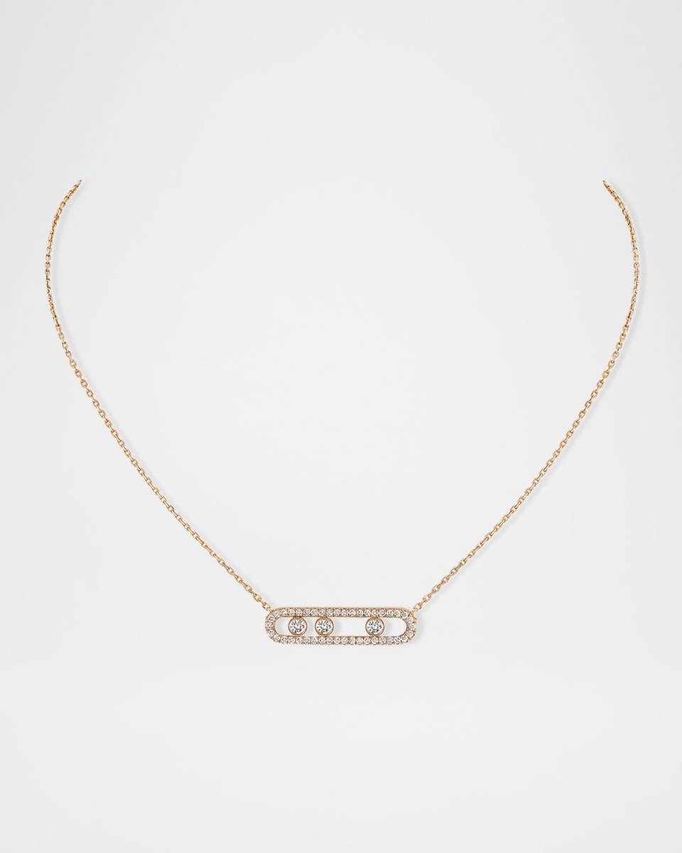 MOVE PAVE DIAMOND NECKLACE
